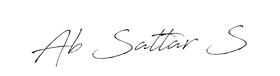 if you are searching for the best signature style for your name Ab Sattar S. so please give up your signature search. here we have designed multiple signature styles  using Antro_Vectra. Ab Sattar S signature style 6 images and pictures png