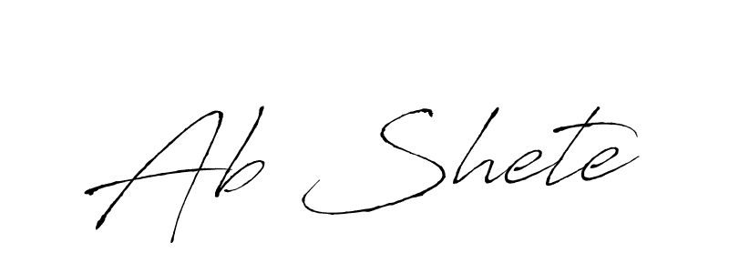 This is the best signature style for the Ab Shete name. Also you like these signature font (Antro_Vectra). Mix name signature. Ab Shete signature style 6 images and pictures png