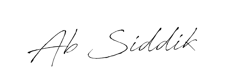 How to make Ab Siddik signature? Antro_Vectra is a professional autograph style. Create handwritten signature for Ab Siddik name. Ab Siddik signature style 6 images and pictures png