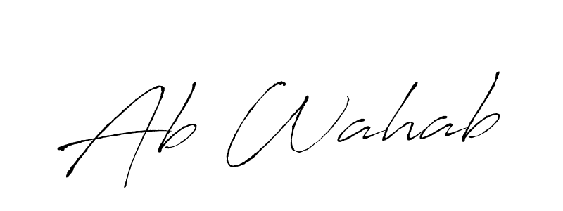 Once you've used our free online signature maker to create your best signature Antro_Vectra style, it's time to enjoy all of the benefits that Ab Wahab name signing documents. Ab Wahab signature style 6 images and pictures png