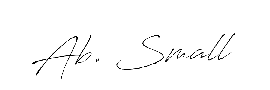 Use a signature maker to create a handwritten signature online. With this signature software, you can design (Antro_Vectra) your own signature for name Ab. Small. Ab. Small signature style 6 images and pictures png