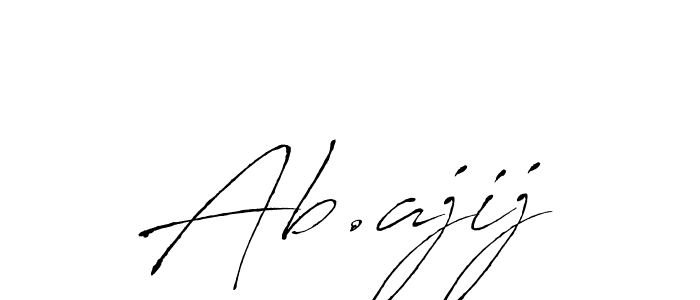 Ab.ajij stylish signature style. Best Handwritten Sign (Antro_Vectra) for my name. Handwritten Signature Collection Ideas for my name Ab.ajij. Ab.ajij signature style 6 images and pictures png