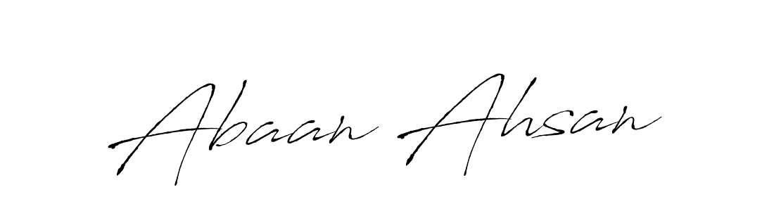 Make a short Abaan Ahsan signature style. Manage your documents anywhere anytime using Antro_Vectra. Create and add eSignatures, submit forms, share and send files easily. Abaan Ahsan signature style 6 images and pictures png