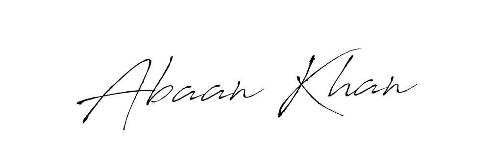 Design your own signature with our free online signature maker. With this signature software, you can create a handwritten (Antro_Vectra) signature for name Abaan Khan. Abaan Khan signature style 6 images and pictures png