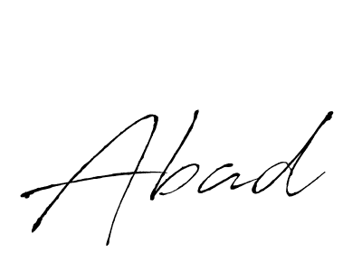 Make a beautiful signature design for name Abad. With this signature (Antro_Vectra) style, you can create a handwritten signature for free. Abad signature style 6 images and pictures png