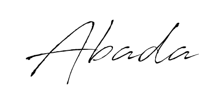 Create your official email sign-off with Abada name in Antro_Vectra style. Crisp, clean, and perfectly legible across all screens. Abada signature style 6 images and pictures png