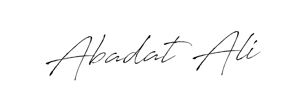 Abadat Ali stylish signature style. Best Handwritten Sign (Antro_Vectra) for my name. Handwritten Signature Collection Ideas for my name Abadat Ali. Abadat Ali signature style 6 images and pictures png