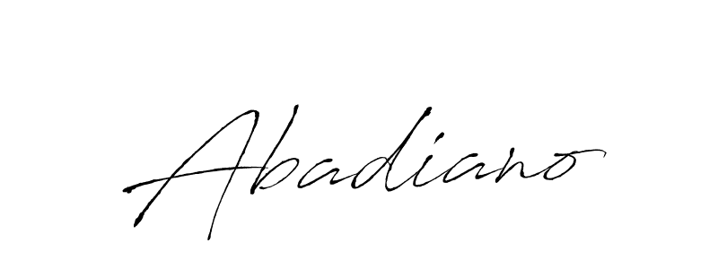 Use a signature maker to create a handwritten signature online. With this signature software, you can design (Antro_Vectra) your own signature for name Abadiano. Abadiano signature style 6 images and pictures png