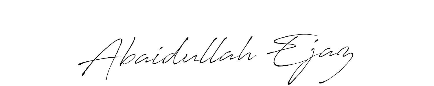 Make a beautiful signature design for name Abaidullah Ejaz. With this signature (Antro_Vectra) style, you can create a handwritten signature for free. Abaidullah Ejaz signature style 6 images and pictures png