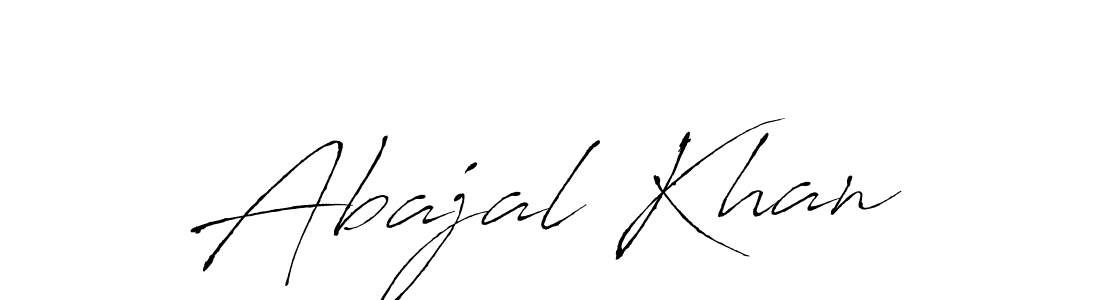 How to make Abajal Khan name signature. Use Antro_Vectra style for creating short signs online. This is the latest handwritten sign. Abajal Khan signature style 6 images and pictures png