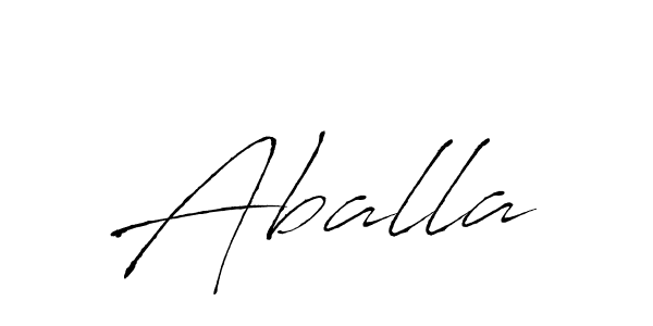 How to make Aballa signature? Antro_Vectra is a professional autograph style. Create handwritten signature for Aballa name. Aballa signature style 6 images and pictures png