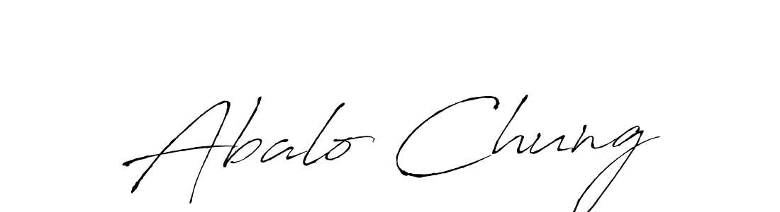 Make a beautiful signature design for name Abalo Chung. Use this online signature maker to create a handwritten signature for free. Abalo Chung signature style 6 images and pictures png