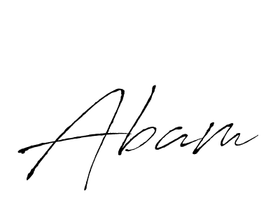 Make a beautiful signature design for name Abam. With this signature (Antro_Vectra) style, you can create a handwritten signature for free. Abam signature style 6 images and pictures png