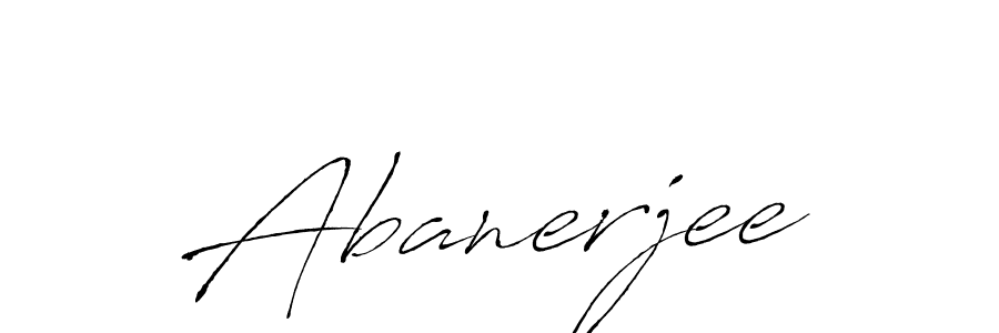 Design your own signature with our free online signature maker. With this signature software, you can create a handwritten (Antro_Vectra) signature for name Abanerjee. Abanerjee signature style 6 images and pictures png