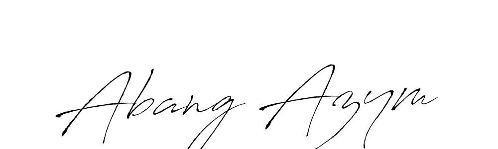 Also we have Abang Azym name is the best signature style. Create professional handwritten signature collection using Antro_Vectra autograph style. Abang Azym signature style 6 images and pictures png