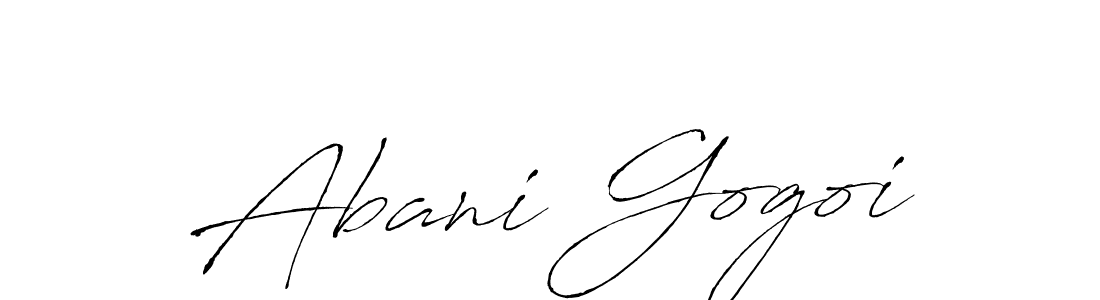 How to make Abani Gogoi name signature. Use Antro_Vectra style for creating short signs online. This is the latest handwritten sign. Abani Gogoi signature style 6 images and pictures png