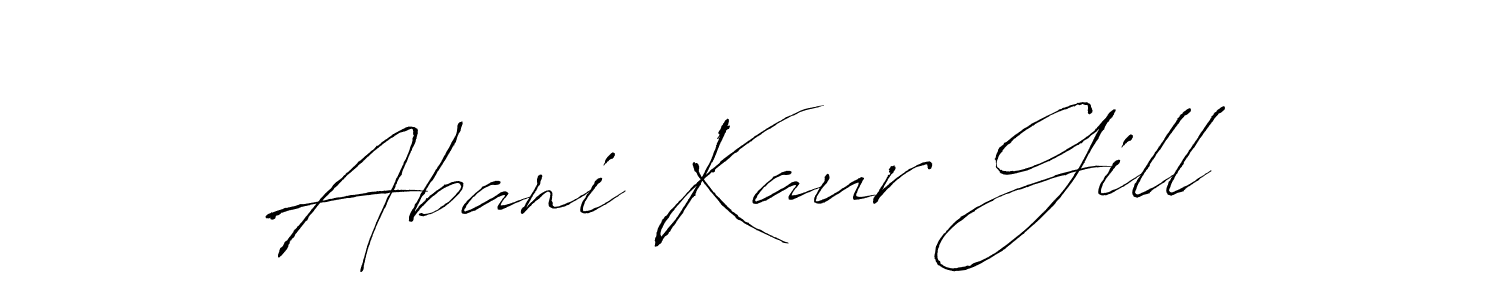 Also we have Abani Kaur Gill name is the best signature style. Create professional handwritten signature collection using Antro_Vectra autograph style. Abani Kaur Gill signature style 6 images and pictures png