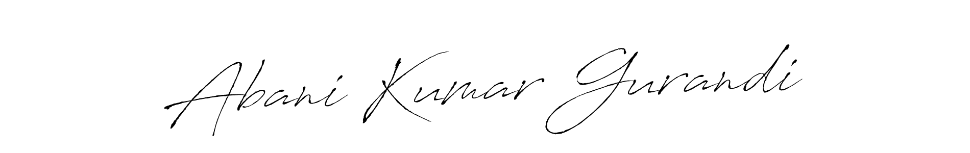 How to make Abani Kumar Gurandi signature? Antro_Vectra is a professional autograph style. Create handwritten signature for Abani Kumar Gurandi name. Abani Kumar Gurandi signature style 6 images and pictures png