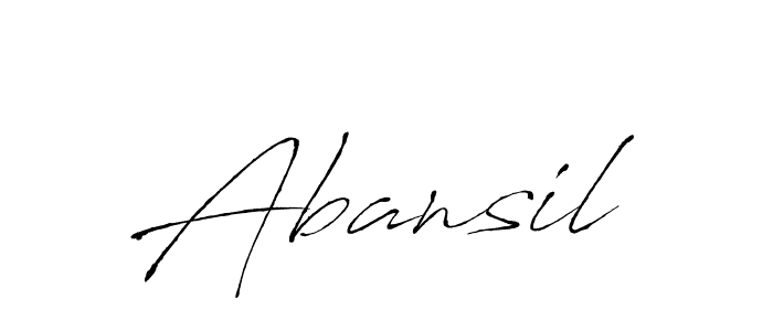 Make a beautiful signature design for name Abansil. Use this online signature maker to create a handwritten signature for free. Abansil signature style 6 images and pictures png