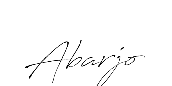 How to make Abarjo signature? Antro_Vectra is a professional autograph style. Create handwritten signature for Abarjo name. Abarjo signature style 6 images and pictures png