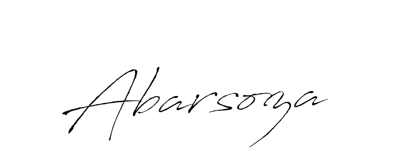 How to make Abarsoza name signature. Use Antro_Vectra style for creating short signs online. This is the latest handwritten sign. Abarsoza signature style 6 images and pictures png