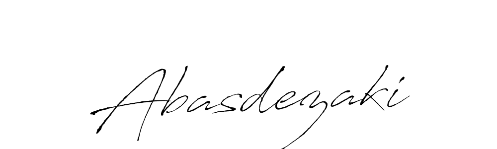 Make a beautiful signature design for name Abasdezaki. With this signature (Antro_Vectra) style, you can create a handwritten signature for free. Abasdezaki signature style 6 images and pictures png