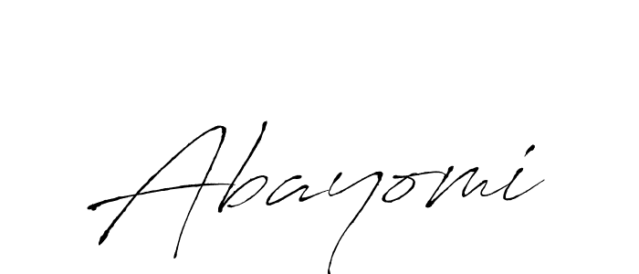 How to make Abayomi signature? Antro_Vectra is a professional autograph style. Create handwritten signature for Abayomi name. Abayomi signature style 6 images and pictures png