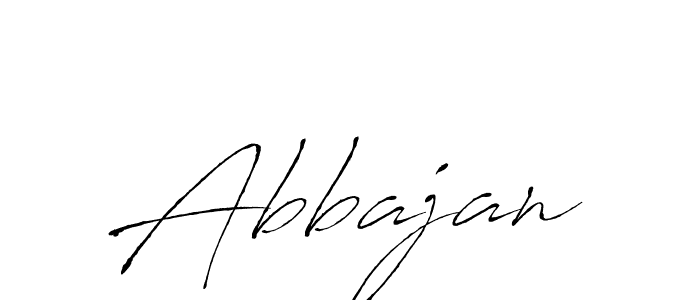 Make a beautiful signature design for name Abbajan. With this signature (Antro_Vectra) style, you can create a handwritten signature for free. Abbajan signature style 6 images and pictures png