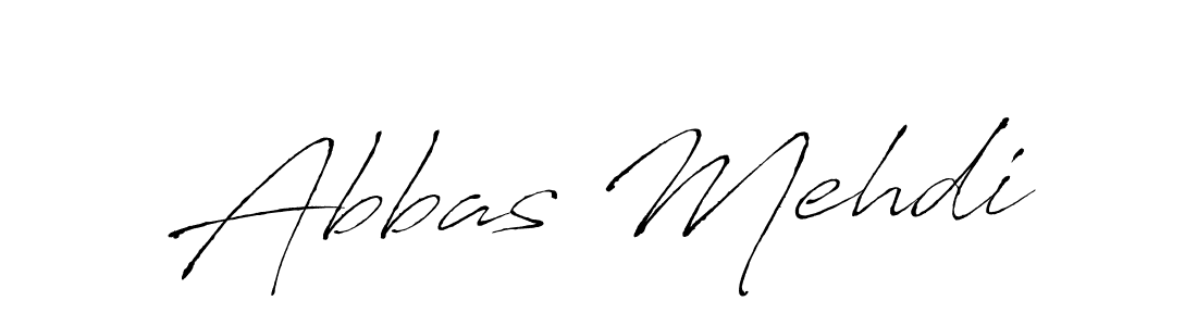 How to make Abbas Mehdi name signature. Use Antro_Vectra style for creating short signs online. This is the latest handwritten sign. Abbas Mehdi signature style 6 images and pictures png