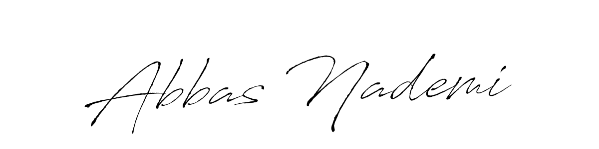 Abbas Nademi stylish signature style. Best Handwritten Sign (Antro_Vectra) for my name. Handwritten Signature Collection Ideas for my name Abbas Nademi. Abbas Nademi signature style 6 images and pictures png