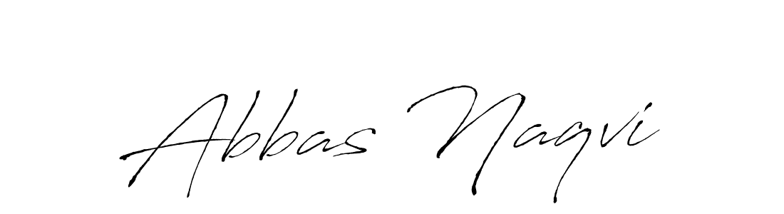 How to make Abbas Naqvi name signature. Use Antro_Vectra style for creating short signs online. This is the latest handwritten sign. Abbas Naqvi signature style 6 images and pictures png