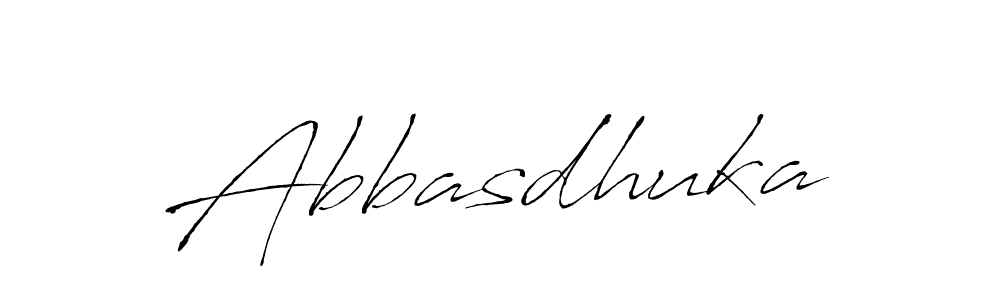 Design your own signature with our free online signature maker. With this signature software, you can create a handwritten (Antro_Vectra) signature for name Abbasdhuka. Abbasdhuka signature style 6 images and pictures png