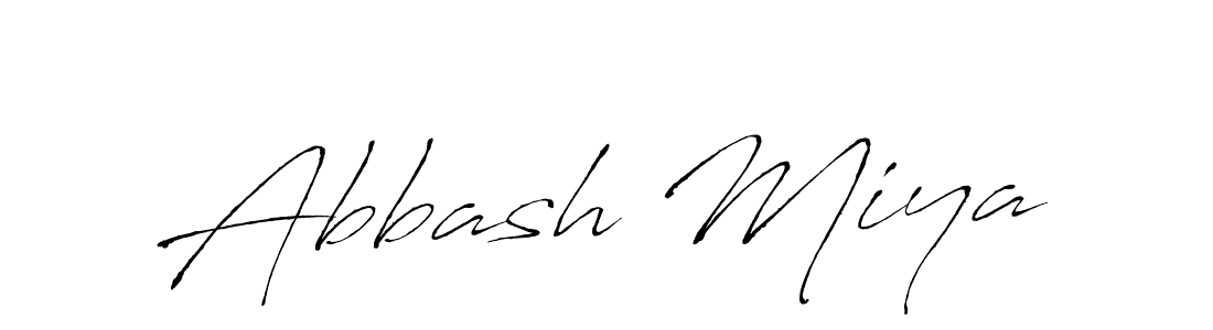 Create a beautiful signature design for name Abbash Miya. With this signature (Antro_Vectra) fonts, you can make a handwritten signature for free. Abbash Miya signature style 6 images and pictures png