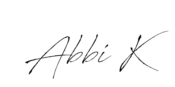 Similarly Antro_Vectra is the best handwritten signature design. Signature creator online .You can use it as an online autograph creator for name Abbi K. Abbi K signature style 6 images and pictures png