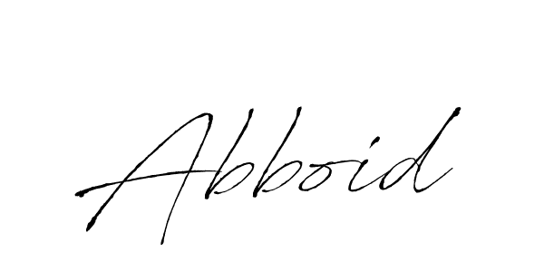 Make a beautiful signature design for name Abboid. With this signature (Antro_Vectra) style, you can create a handwritten signature for free. Abboid signature style 6 images and pictures png