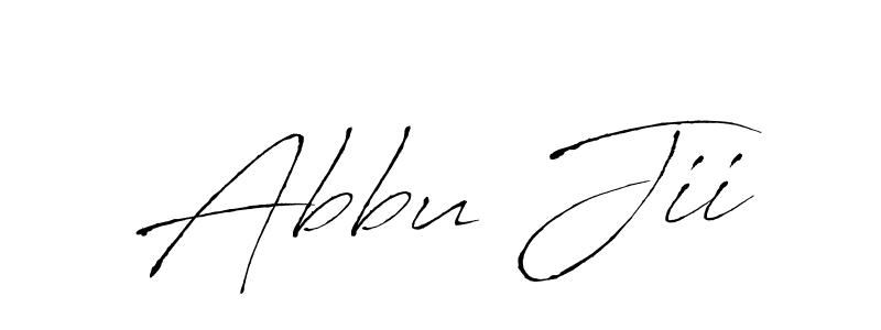 Antro_Vectra is a professional signature style that is perfect for those who want to add a touch of class to their signature. It is also a great choice for those who want to make their signature more unique. Get Abbu Jii name to fancy signature for free. Abbu Jii signature style 6 images and pictures png