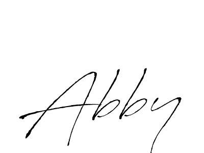 Make a beautiful signature design for name Abby. With this signature (Antro_Vectra) style, you can create a handwritten signature for free. Abby signature style 6 images and pictures png