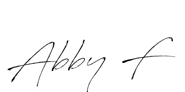 Design your own signature with our free online signature maker. With this signature software, you can create a handwritten (Antro_Vectra) signature for name Abby F. Abby F signature style 6 images and pictures png