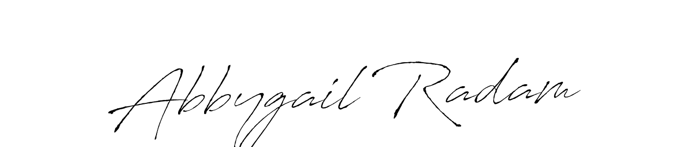 Antro_Vectra is a professional signature style that is perfect for those who want to add a touch of class to their signature. It is also a great choice for those who want to make their signature more unique. Get Abbygail Radam name to fancy signature for free. Abbygail Radam signature style 6 images and pictures png