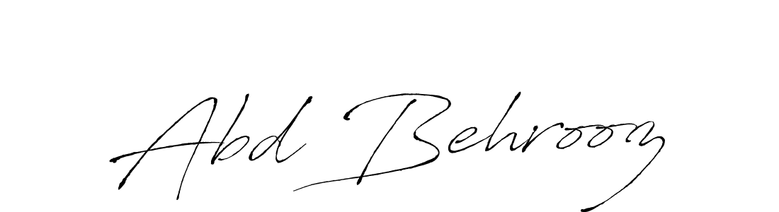 How to make Abd Behrooz signature? Antro_Vectra is a professional autograph style. Create handwritten signature for Abd Behrooz name. Abd Behrooz signature style 6 images and pictures png