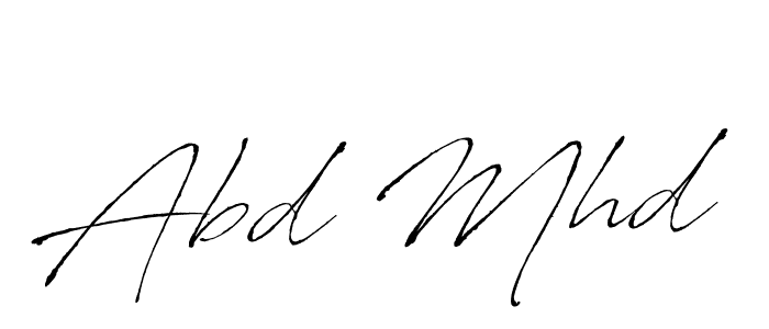 Also we have Abd Mhd name is the best signature style. Create professional handwritten signature collection using Antro_Vectra autograph style. Abd Mhd signature style 6 images and pictures png