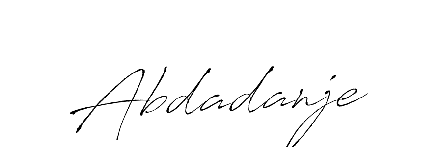 Make a beautiful signature design for name Abdadanje. With this signature (Antro_Vectra) style, you can create a handwritten signature for free. Abdadanje signature style 6 images and pictures png