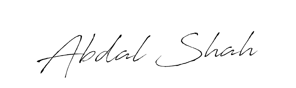 Design your own signature with our free online signature maker. With this signature software, you can create a handwritten (Antro_Vectra) signature for name Abdal Shah. Abdal Shah signature style 6 images and pictures png