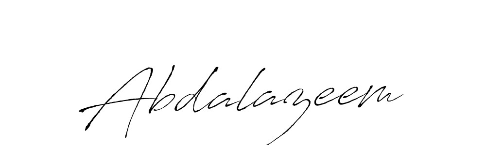 Create a beautiful signature design for name Abdalazeem. With this signature (Antro_Vectra) fonts, you can make a handwritten signature for free. Abdalazeem signature style 6 images and pictures png