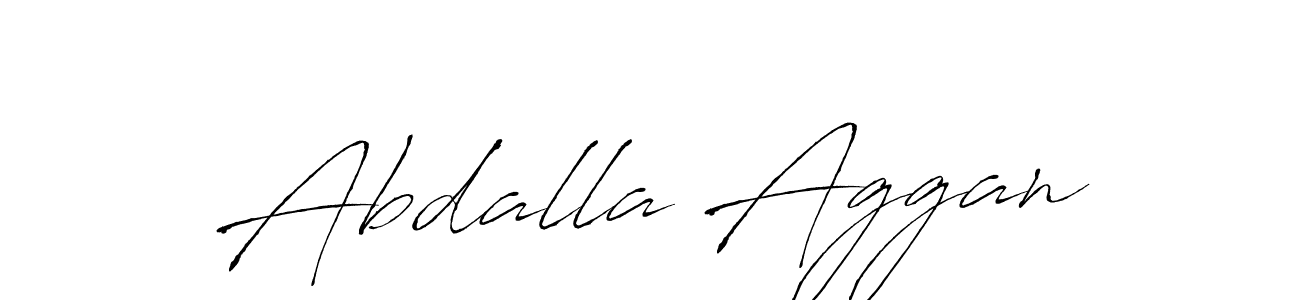 Create a beautiful signature design for name Abdalla Aggan. With this signature (Antro_Vectra) fonts, you can make a handwritten signature for free. Abdalla Aggan signature style 6 images and pictures png