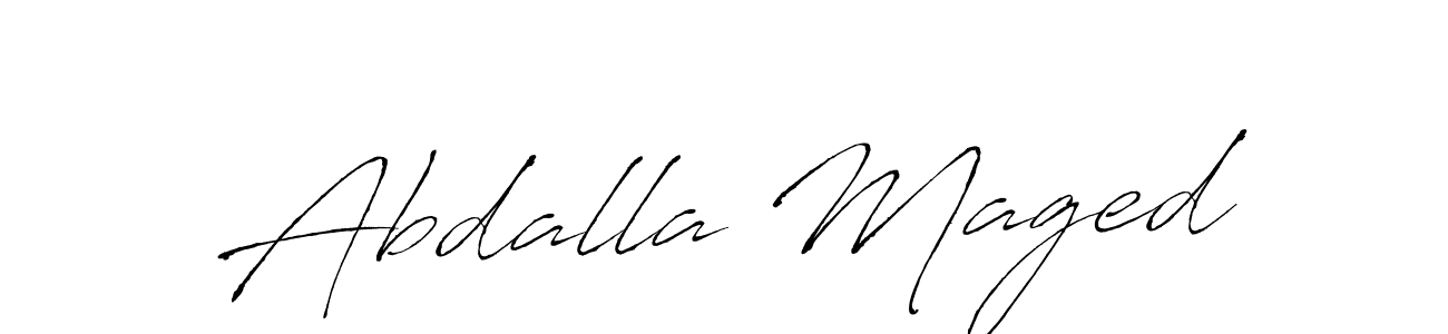 Similarly Antro_Vectra is the best handwritten signature design. Signature creator online .You can use it as an online autograph creator for name Abdalla Maged. Abdalla Maged signature style 6 images and pictures png