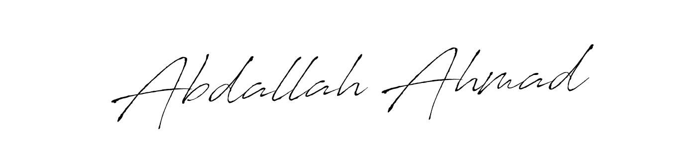 Make a beautiful signature design for name Abdallah Ahmad. Use this online signature maker to create a handwritten signature for free. Abdallah Ahmad signature style 6 images and pictures png