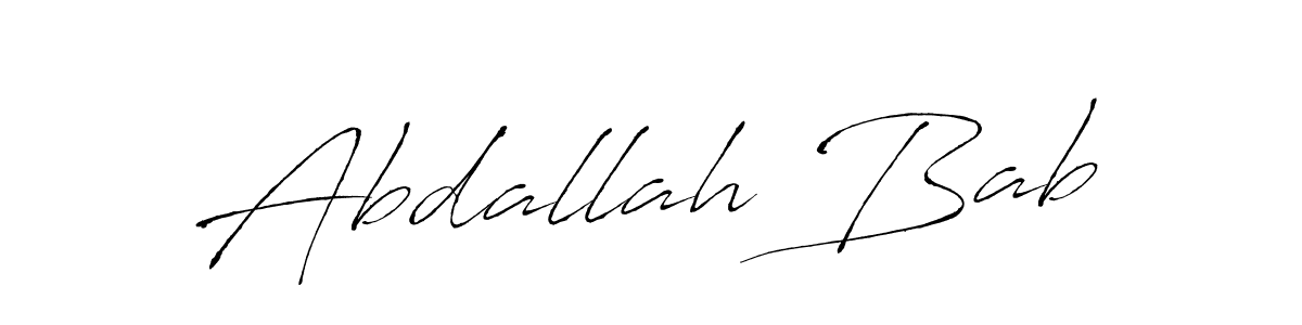 Abdallah Bab stylish signature style. Best Handwritten Sign (Antro_Vectra) for my name. Handwritten Signature Collection Ideas for my name Abdallah Bab. Abdallah Bab signature style 6 images and pictures png
