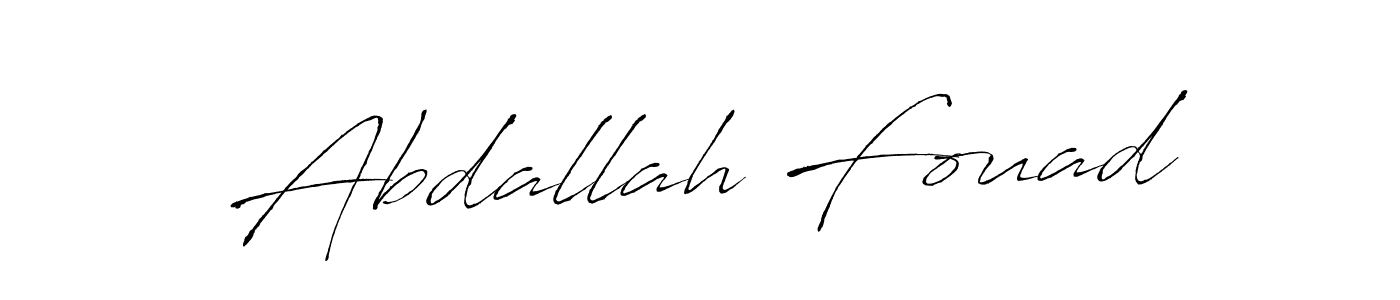 Abdallah Fouad stylish signature style. Best Handwritten Sign (Antro_Vectra) for my name. Handwritten Signature Collection Ideas for my name Abdallah Fouad. Abdallah Fouad signature style 6 images and pictures png