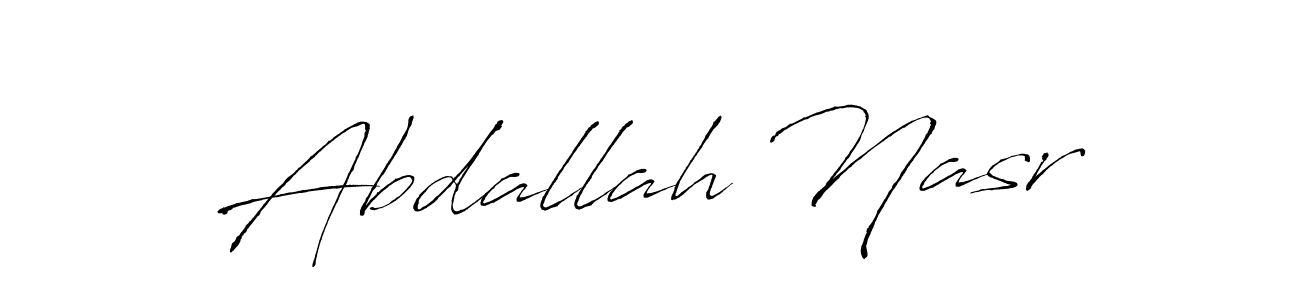 The best way (Antro_Vectra) to make a short signature is to pick only two or three words in your name. The name Abdallah Nasr include a total of six letters. For converting this name. Abdallah Nasr signature style 6 images and pictures png